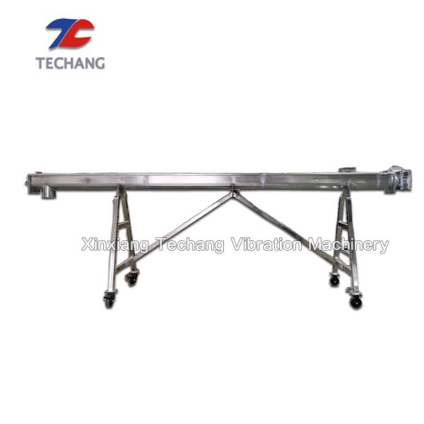 Food Industry Salt Powder Screw Auger Conveyor 219mm Diameter
