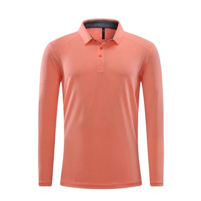O fabricante Custom Logo Golf Polo Shirts Quick da fábrica do Oem seca homens longos das camisas da luva