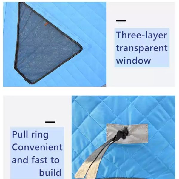 Outdoor Camp Sauna Tent Portable Pop-up Tent Camping Ice Cube Winter Fishing Tents