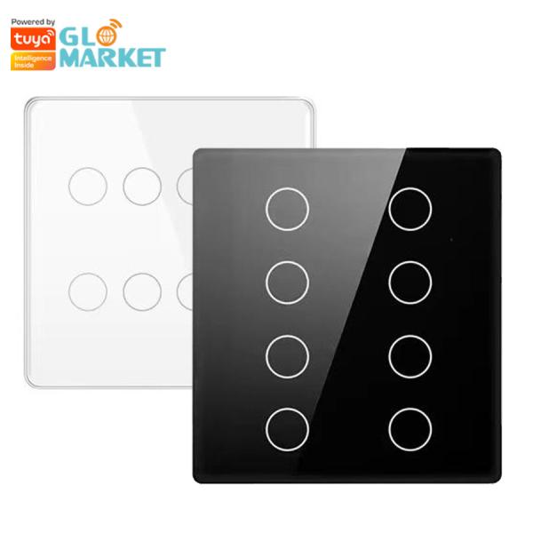 Glomarket Smart Wifi Brazil 118*124 Switch Work with Google Alexa Assistant Tuya Smart Light Switch for Home