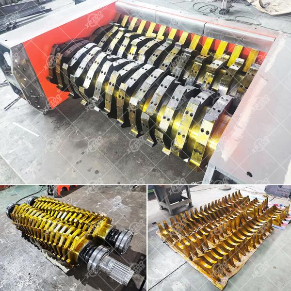 Xrido 75KW Waste Plastic Shredder 300-22000Kg/H Recycling Machine