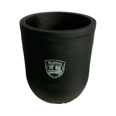 Wipe Clean Balck Metal Melting Crucible Temperature Resistance For Jewelry Making