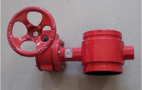 Electric Signal Fire Fighting Centerline Butterfly Valves Safe Worm Type PN16 Pressure