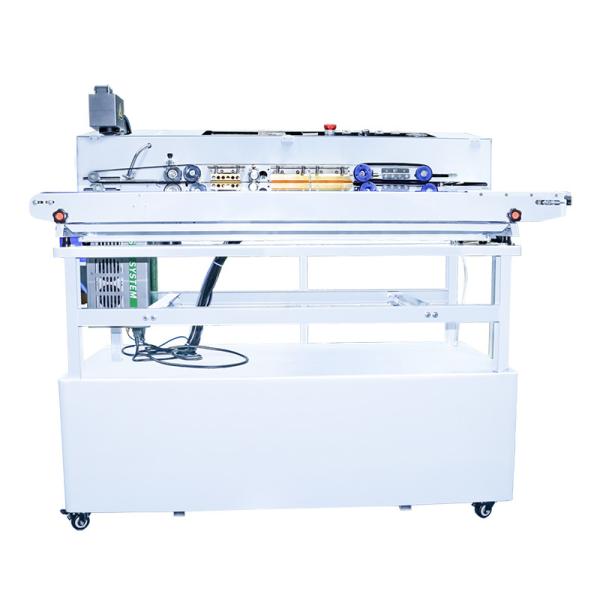 CSM-810 Selladora de banda vertical con codificador láser para embalaje de alimentos en película de aluminio