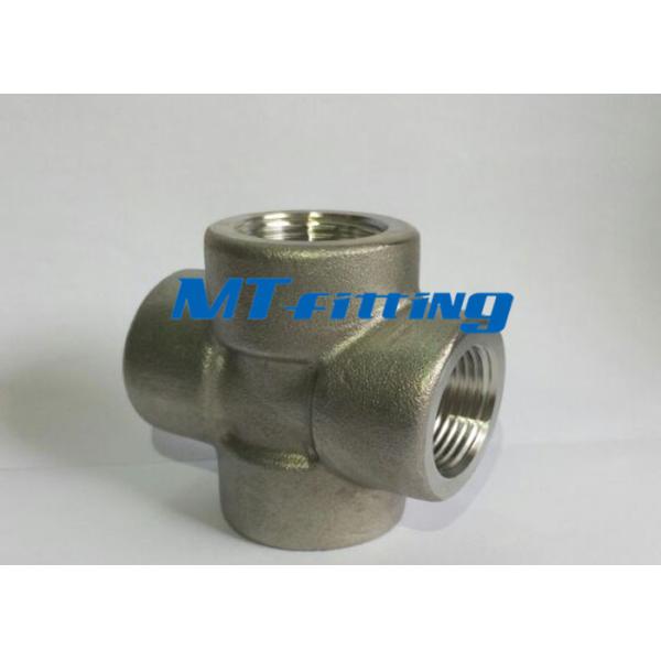 Крест высокого давления нержавеющей стали АСТМ А182 Ф317Л подходящий с нарезанным концом