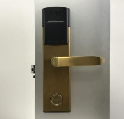 Security Intelligent RFID Hotel Door Locks 304 Stainless Steel Material
