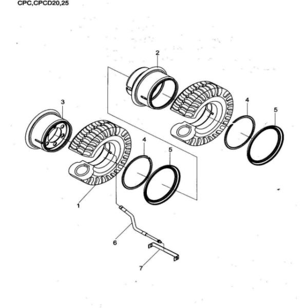 Эргономический IC Дизельный вилочный погрузчик Max.Travel Speed при полной загрузке 19 Km/H