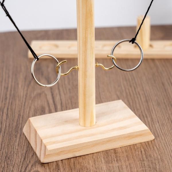 Jeux de lancer des anneaux pour adultes, jeux de jardin, décoration de patio, jeux extérieurs intérieurs, jeu de crochet en bois et de bague pour les bars, la maison, la fête