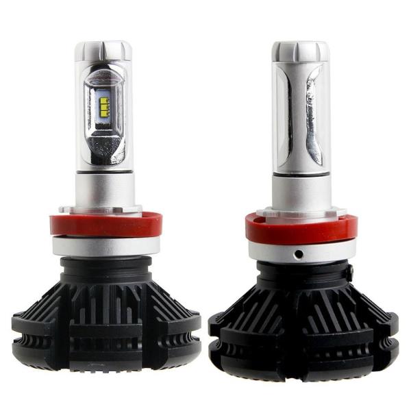 Fanless 50W 6000LM X3 LED Headlight H4 H13 9004 9007 for Automotive / Motorcyle