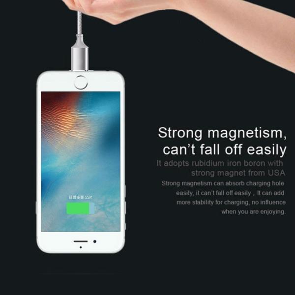 Type C 3 In 1 Magnetic Micro USB Date Cable 3.3 FT with 3 Adapters for Android