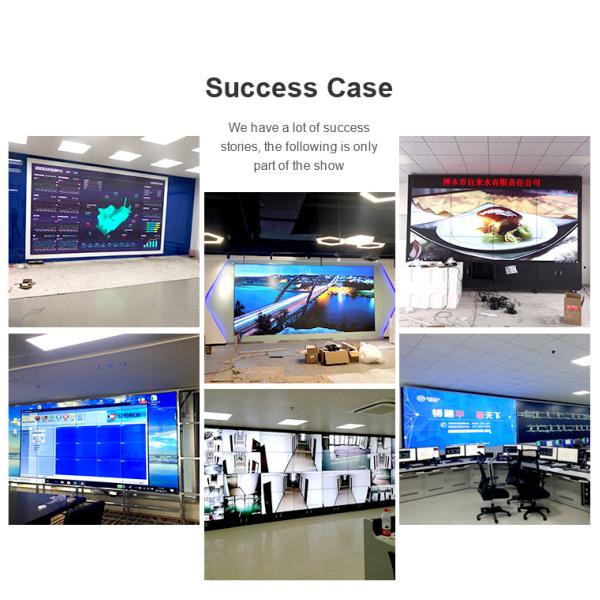 2x2 46inch Ultra Narrow 1.7mm Bezel LCD Video Wall HR46FB 3x3 Video Wall