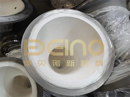 SUS304 Ceramic Lined Elbows Ceramic Lined Steel Pipe Corrosion Resistance ceramic sleeve-lined pipe