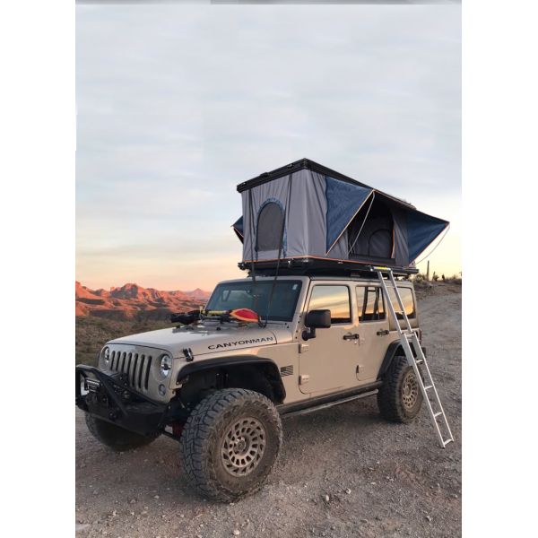 Camping Aluminum 3 Person Outdoor Hiking Rooftop Roof Top Car Tent Triangle Clamshell Hard Shell Roof Top Tent Electric