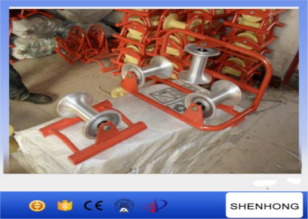 Straing Line Aluminum Cable Pulling Pulley 160mm Width 140mm Diameter
