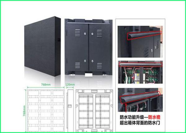 Waterproof Full Color P8 Outdoor LED Advertising Displays Brightness SMD 3535 3 In1