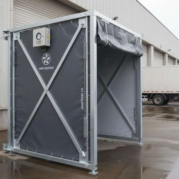 Waterproof And UV Resistant Loading Dock Shelter With 0.75KW Power And Wind Resistance Designed To Withstand Strong Winds