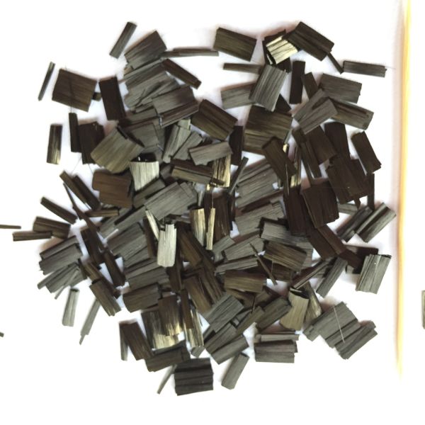3-6mm flat chopped carbon fiber, conductive, plastic-reinforced, non-agglomerated chopped carbon fiber