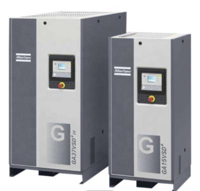 compressor de ar do parafuso de Copco do atlas 37kw, tipo injetado óleo de Copco GA37 VSD do atlas