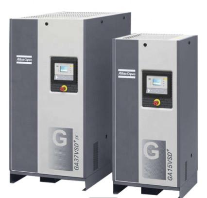 compressor de ar do parafuso de Copco do atlas 37kw, tipo injetado óleo de Copco GA37 VSD do atlas