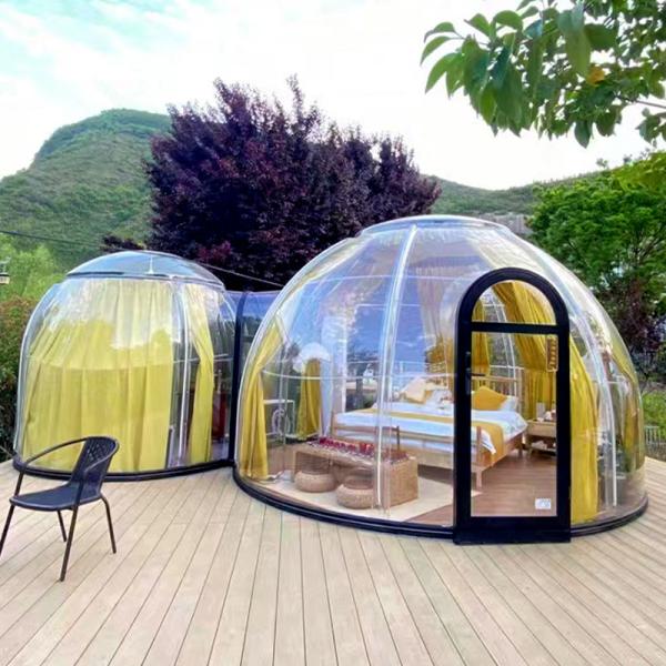 Panoramic Skylight Oversized Tent Recreational Outdoor Layout Residential Hostel Party Play Star Room