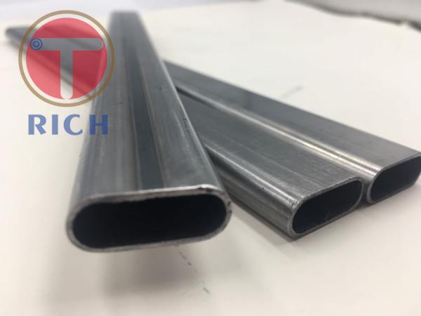 Q235 25*10*1mm soldou a tubulação de aço oval lisa para o equipamento de pouco peso do exercício