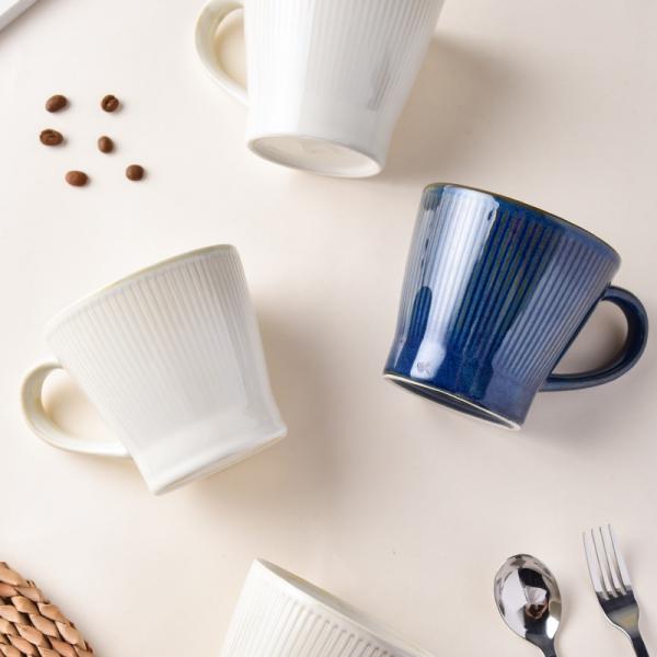 Винтажная керамическая чашка для кофе 300 мл реактивная глазурная порцелановая чашка для устойчивой жизни