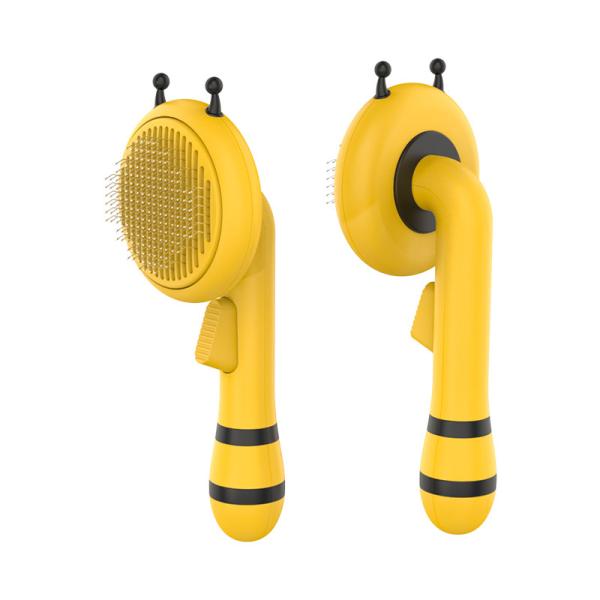 Escova de tosa para animais de estimação ABS mel ABS amarelo pente de limpeza de cabelo para gatos