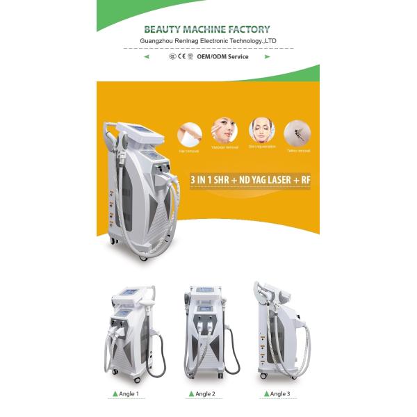 Жара машины лазера IPL OPT ELight RF YAG охлаждая для Multi машины обработок