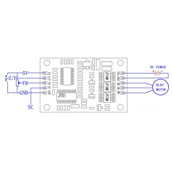 Arduino BLDC Motor Driver 12-24V DC 2A Current Speed Pulse Signal Output Motor control board