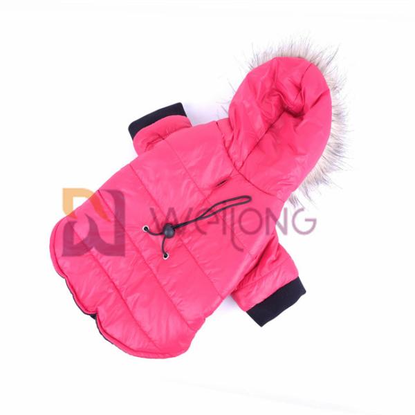 Wadding Snaps Filling Opening Fur Hood Pet Clothing Hoodie Polyester dog outerwear
