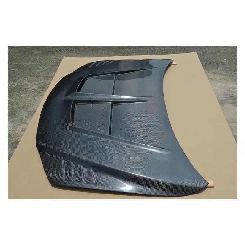 2003-2018 Mazda M6 Shark Edition Pure Carbon Fiber Hood Open Luxury Carbon Black