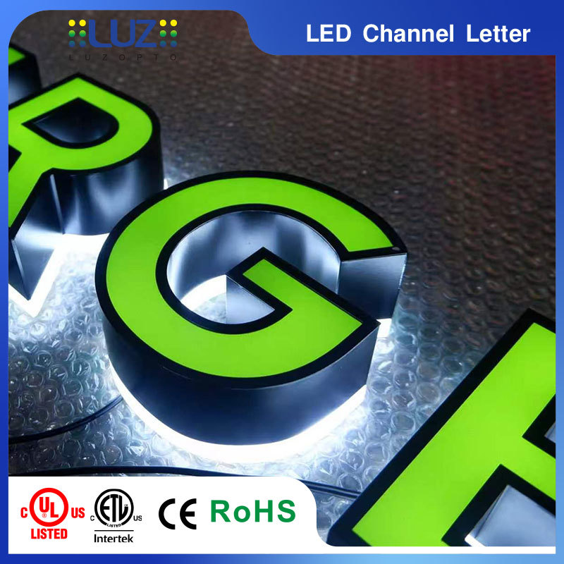 Custom Front and Backlit LED Channel Letters for Storefront Signage