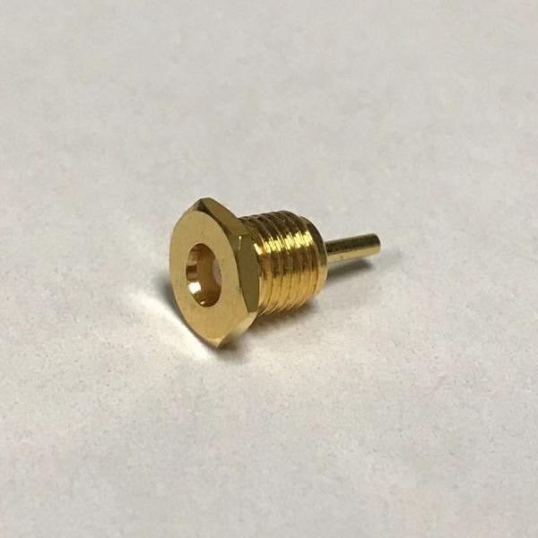 Nut Mounting Trf Coaxial Cable Connectors MCX Female Straigh Gold Plated