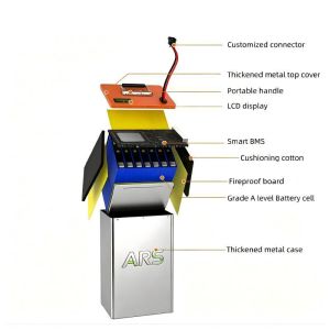 52V Shared Bike Lithium Battery 60Ah 110Ah Waterproof Adjustable BMS