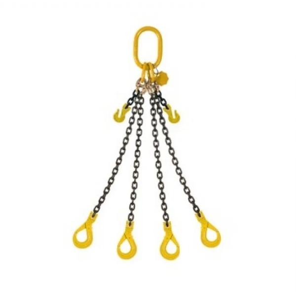 High Capacity G80 Double Leg Lifting Sling Chain with 48kN Test Load and Black Finish