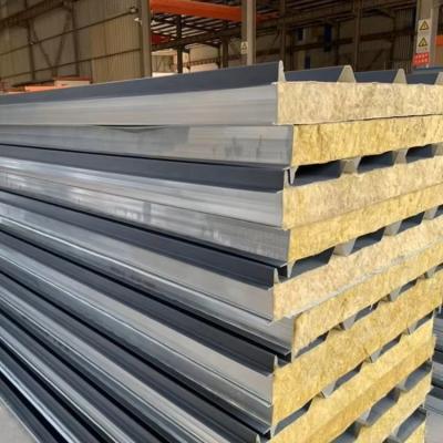 Contemporary Design Metal Core Acoustic Rock Wool Sandwich Panels for Hotel Exterior
