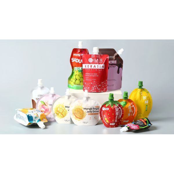 100ml Custom Juice Pouches Leakproof Portable Spout Pouch For Juice