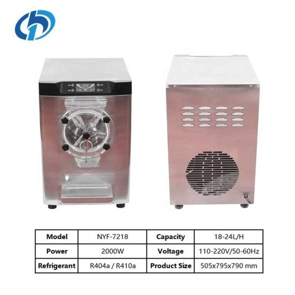 Professional Automatic Gelato Maker 500x795x790mm Hard Ice Cream Machine for Commercial Production