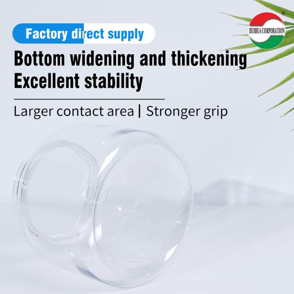 Différentes capacités de service d'OEM en PET transparent en boîte de plastique pour la poudre de lait