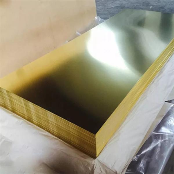 da folha pura da placa de cobre de 1220mm cor de bronze do ouro C46400