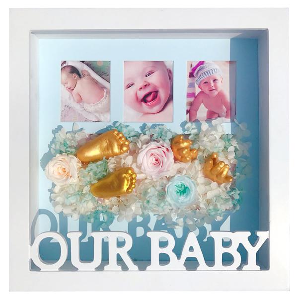 Shadow Box 3D Baby Casting Kit Picture Photo Frame For Newborn Boys / Girls