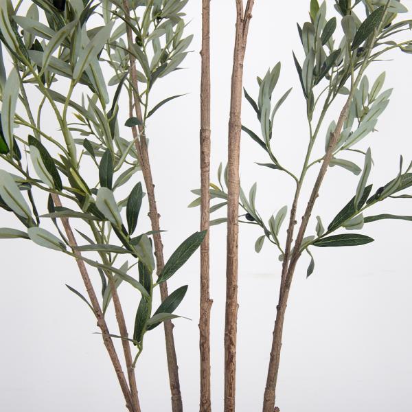 Multi-pole 7ft Artificial Olive Tree - Tall Faux Olive Trees Artificial Indoor - Large Fake Olive Tree Plant for Home Office Living Room Decor