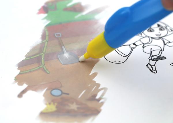 Impressão mágica do livro para colorir da tinta, páginas prées-escolar da coloração/folhas