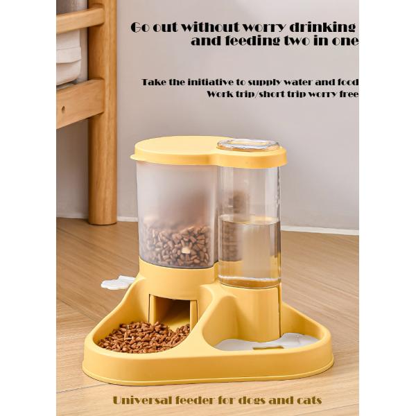 Small to Large Dog Water Dispenser with Automatic Feeder and Water Bowl Battery Operated