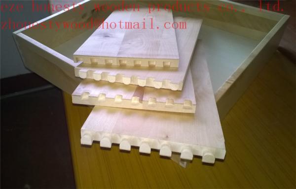 Birch solid wood dovetail drawer components with UV coat  drawer box drawer front. cabinet box.