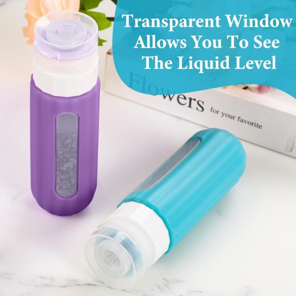 PP Silicone Travel Bottle Set 3oz/90ml With Clear Window