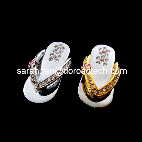 Genuine Capacity Slipper Shaped Jewelry USB Pen Drives