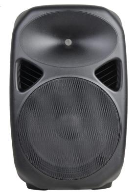 Black Active Speaker System Plastic DJ Cabinet / Square Entertainment Speakers PS15U-EBT