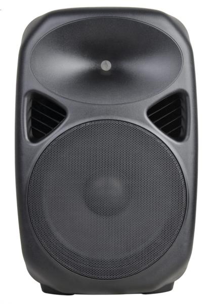 Black Active Speaker System Plastic DJ Cabinet / Square Entertainment Speakers PS15U-EBT