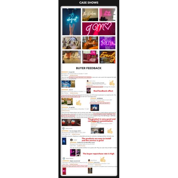 Signos acrílicos de neón de alta densidad 3000K Signo de neón LED con respaldo acrílico transparente